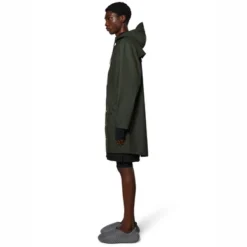 Veste Rains Unisex Long Jacket Green -Rains 12020 green men 2