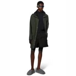 Veste Rains Unisex Long Jacket Green -Rains 12020 green men 4
