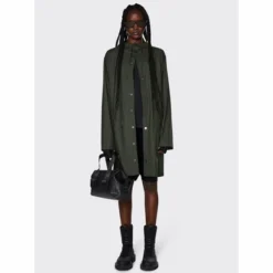 Veste Rains Unisex Long Jacket Green -Rains 12020 green women 1 1