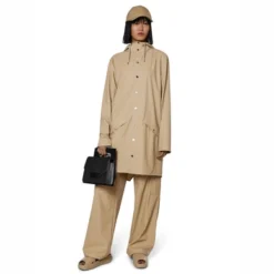 Veste Rains Unisex Long Jacket Sand -Rains 12020 sand women 4