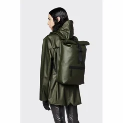 Sac à Dos Rains Unisex Rolltop Rucksack Evergreen -Rains 13160 evergreen women 1