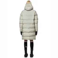 Veste Rains Unisex Long Puffer Jacket Cement -Rains 15070 cement women 3