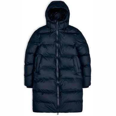 Veste Rains Unisex Long Puffer Jacket Navy 3 Veste Rains Unisex Long Puffer Jacket Navy