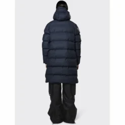 Veste Rains Unisex Long Puffer Jacket Navy 16 Veste Rains Unisex Long Puffer Jacket Navy -Rains 15070 navy women 3