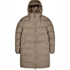 Veste Rains Unisex Long Puffer Jacket Taupe