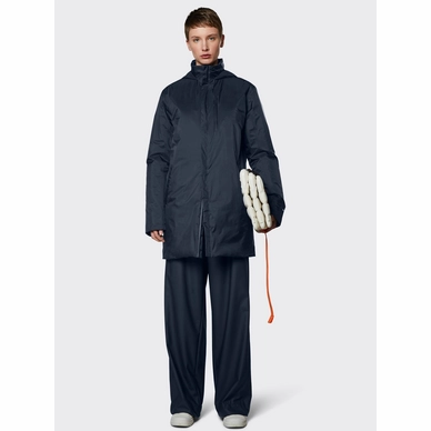 Veste Rains Unisex Padded Nylon Coat Navy 10 Veste Rains Unisex Padded Nylon Coat Navy – Image 8