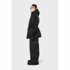 Veste Rains Unisex Alpine Nylon Parka Black -Rains 15510 black men 2
