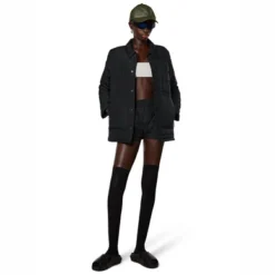 Veste Rains Unisex Liner Shirt Jacket Black 23 -Rains 18200 black women 4
