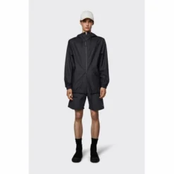 Imperméable RAINS Unisex Storm Breaker Black -Rains 18370 black men 1