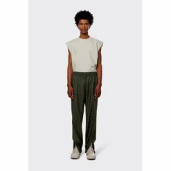 Pantalon De Pluie RAINS Unisex Pants Regular Green 14 Pantalon De Pluie RAINS Unisex Pants Regular Green -Rains 18560 green men 1