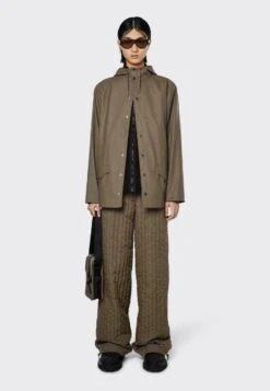 Rains Manteau Court - Wood