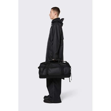 Sac De Voyage Rains Unisex Duffel Bag Small Black 8 Sac De Voyage Rains Unisex Duffel Bag Small Black – Image 6