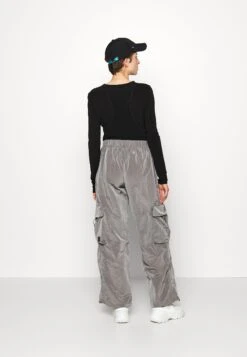 Rains Pants Wide - Pantalon Cargo - Steel -Rains 958129fa96644af490500a3e41bf0742