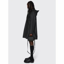 Veste Rains Women A-line Jacket Black 23 -Rains a line w jacket jackets 18050 01 black 6