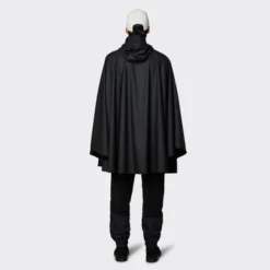 Poncho Rains Cape Black (Taille M) -Rains badcape20black4 1