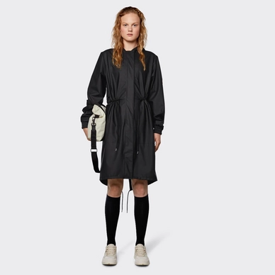 Veste Rains Femme String Parka Black 4 Veste Rains Femme String Parka Black â Image 2